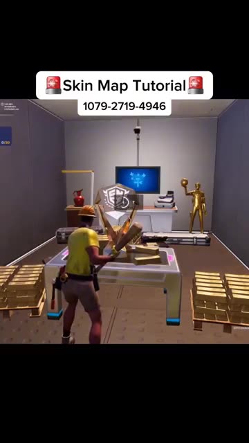 (TUTORIAL) NEW BEST Skin Map in Fortnite? 😳☠️ #fortnite