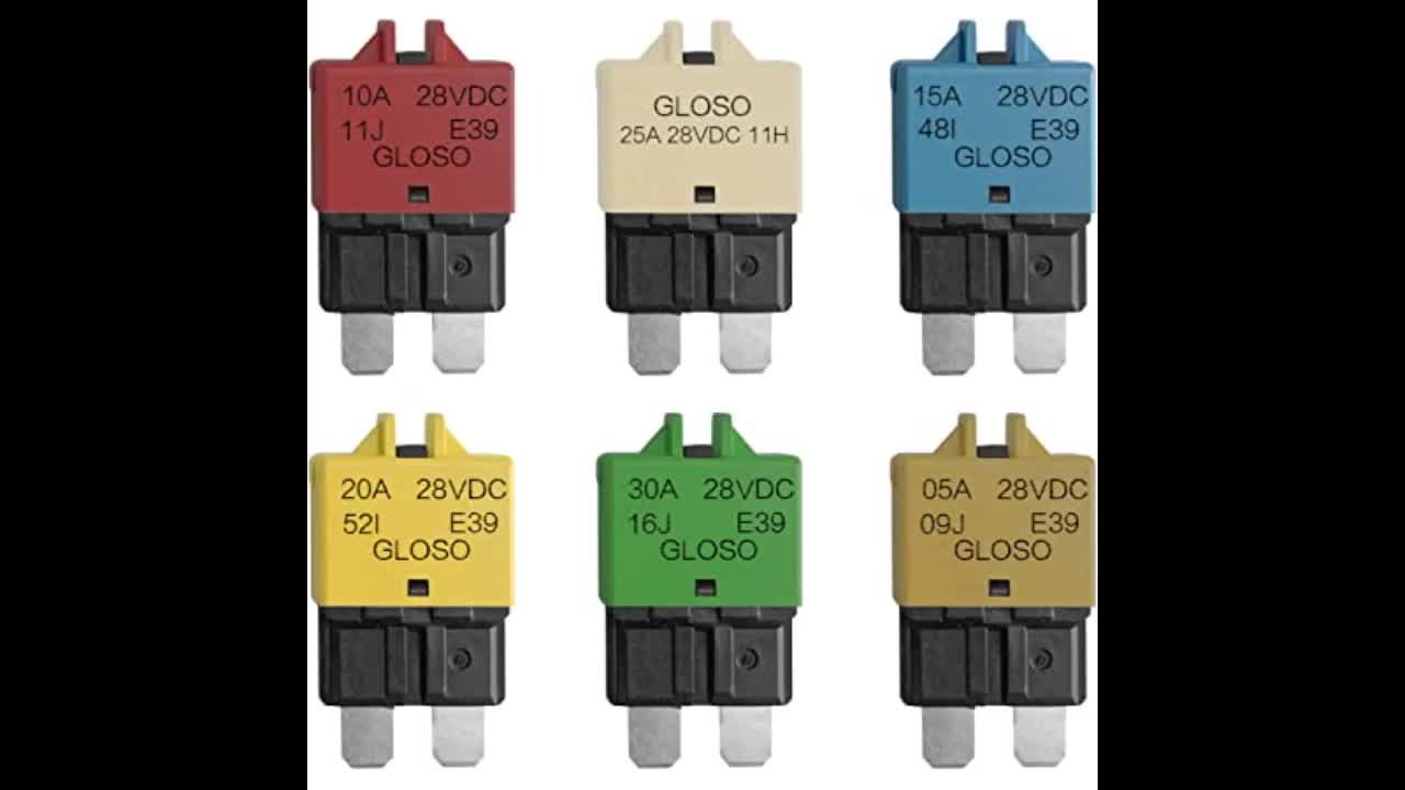 Review: T Tocas Manual Reset Low Profile ATC Circuit Breakers 12V - 32V DC 5A 10A 15A 20A 25A 3...