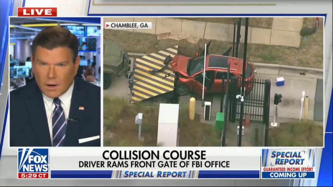 FBI Not Saying Whether Terrorism Involved After Man Rams FBI Gate In Atlanta