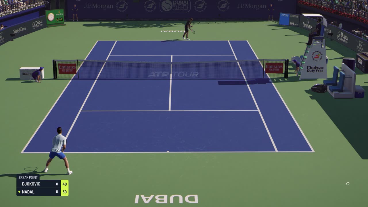 TIEBREAK - Novak Djokovic Vs Rafael Nadal I Dubai Arena I Expert Difficulty