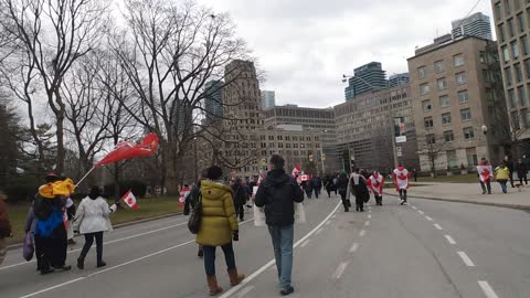 Toronto freedom march footage, March 26, 2022