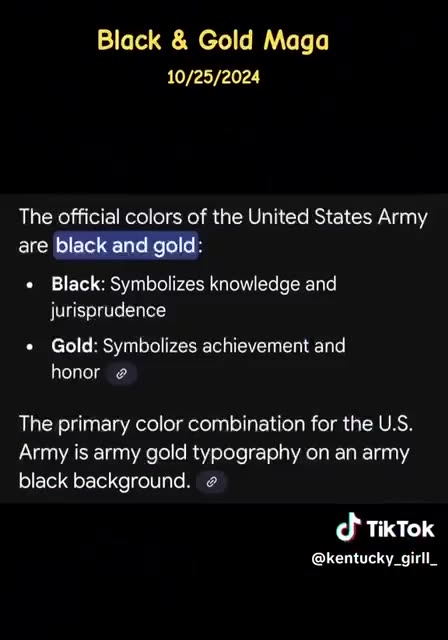 Black & Gold MAGA "Meaning"