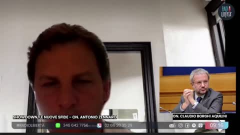 🔴 On. Claudio Borghi a "Showdown/Le nuove sfide" dell'On. Antonio Zennaro, su RadioLibertà (22/6/22)
