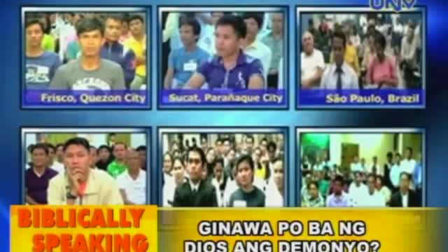 Bro Eli Soriano: Biblically Speaking Ginawa po ba ng Dios ang demonyo