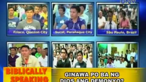 Bro Eli Soriano: Biblically Speaking Ginawa po ba ng Dios ang demonyo