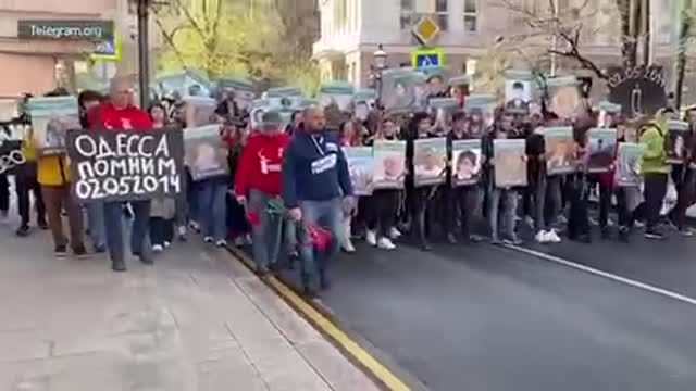 Připomínka Oděského masakru - Moskva 2. května 2022