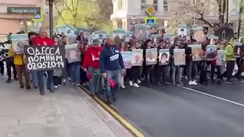 Připomínka Oděského masakru - Moskva 2. května 2022