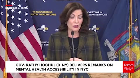 Gov. Kathy Hochul Delivers Remarks On Mental Health Accessibility In NYC