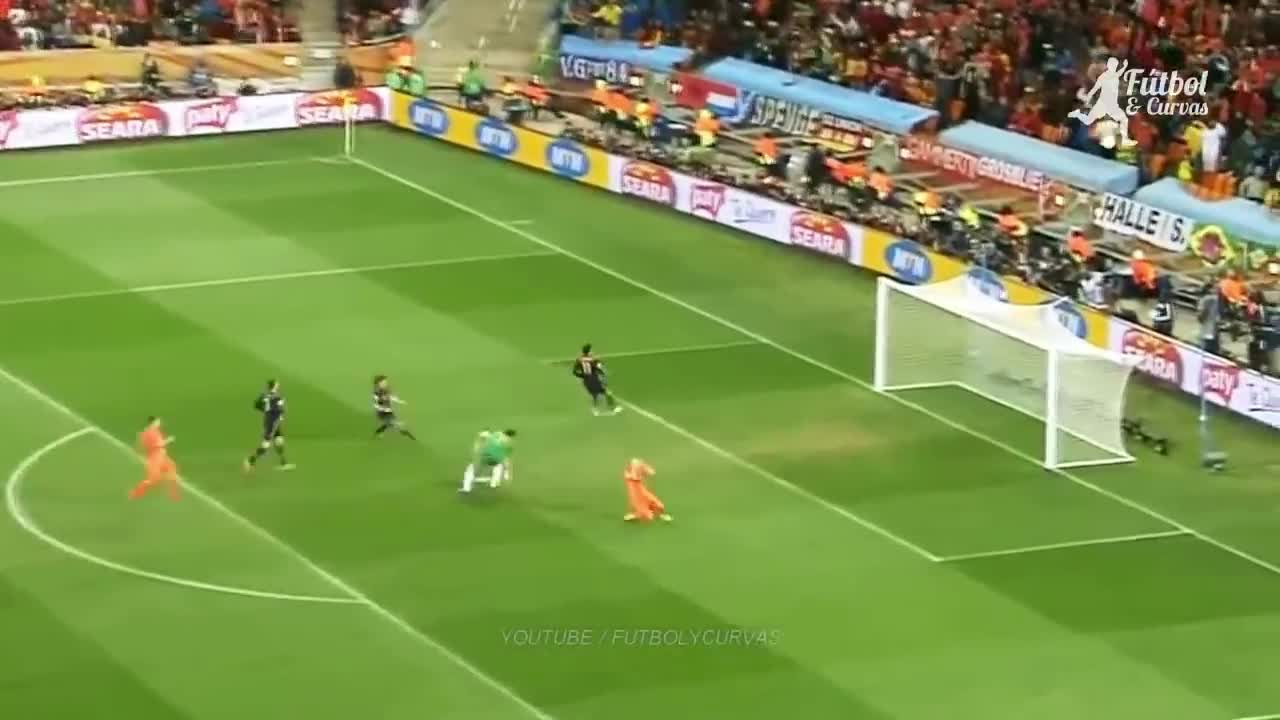 The goalkeeper saves without hands