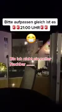 Achtung 21 Uhr. Ausgangssperre. Das Virus ist jetzt aktiv