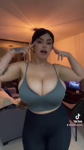 Hot sexy girl on big boobs