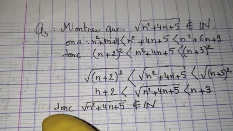 Exercice scienec mathematique