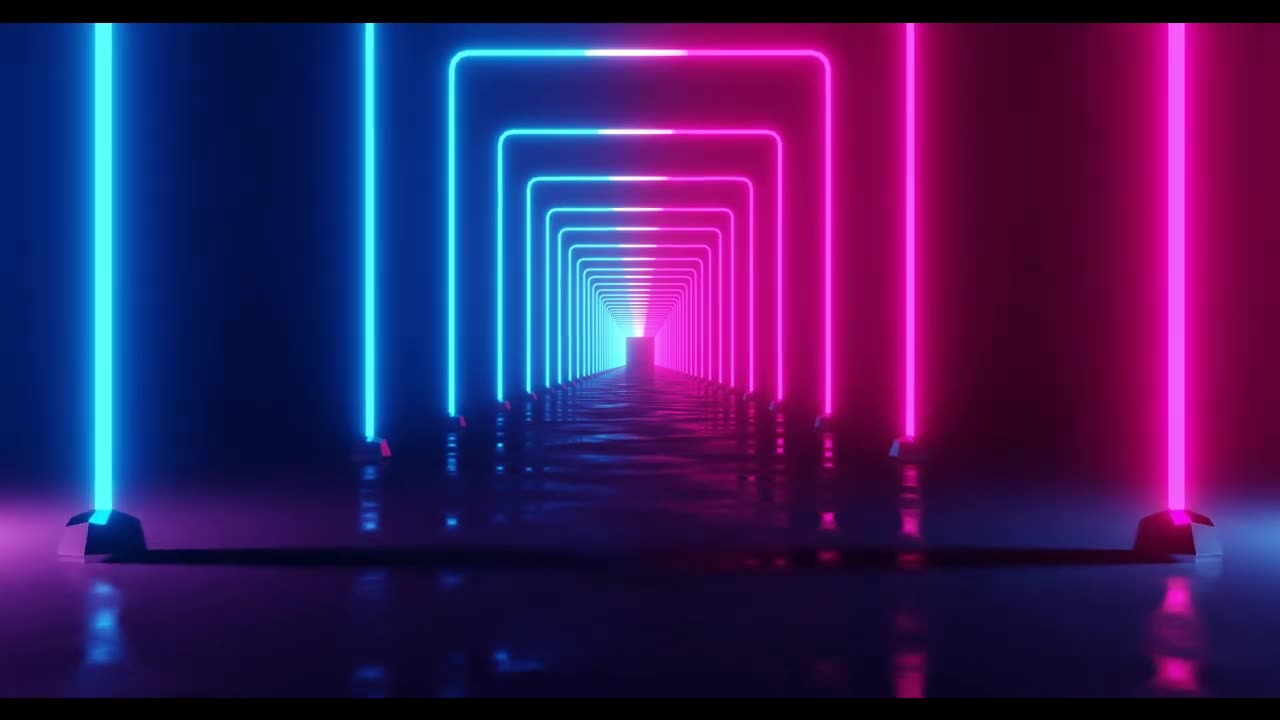 NEON LIGHTS ! MODERN ANIMATED LOOP BACKGROUND !!!