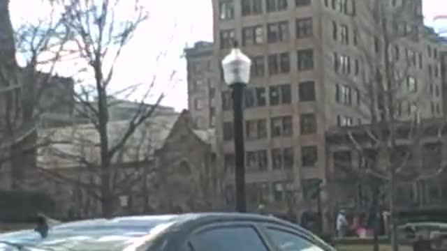 Zombie Walk Protest in Madison - finally finding the protesters