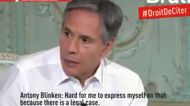 French journalist asks Blinken about Assange