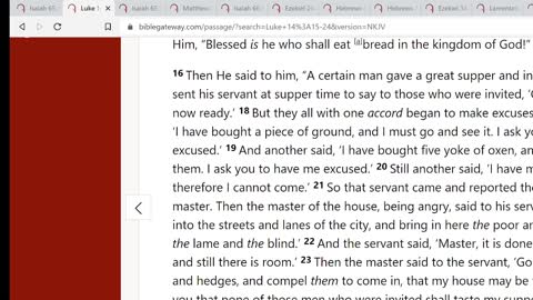 Isaiah Series - Isaiah 65-66, Assorted Ezekiel, Hebrews 6 and 10 et al.