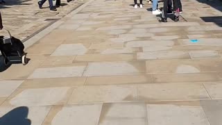People Form Long Queues for Shops
