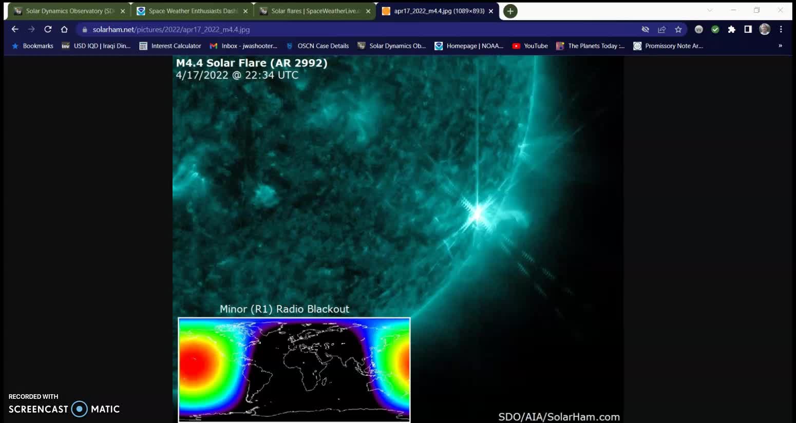 Solar Weather update 04-18-22