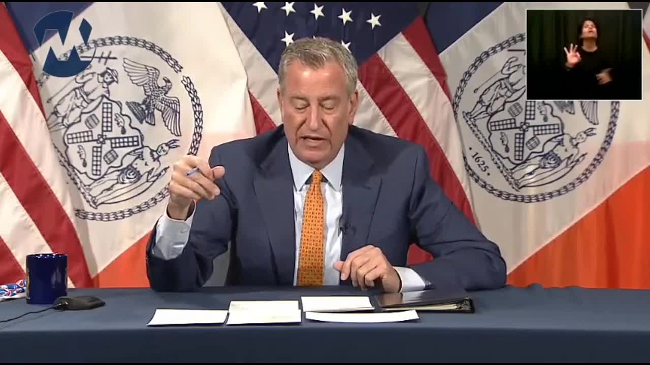 NYC Mayor Bill de Blasio wants to require children ages 5-11 show proof of COVID vaccine