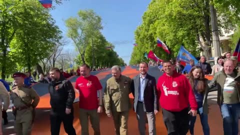 May 9, 2014 in Mariupol, Ukraine vs May 9, 2022 Mariupol, Donetsk