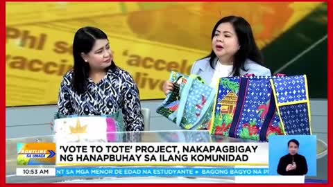 Campaign material noongeleksyon, ginawangfashionable bags