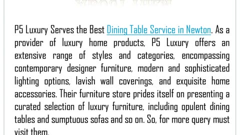 One of the Best Luxury Sofa Service is Newton