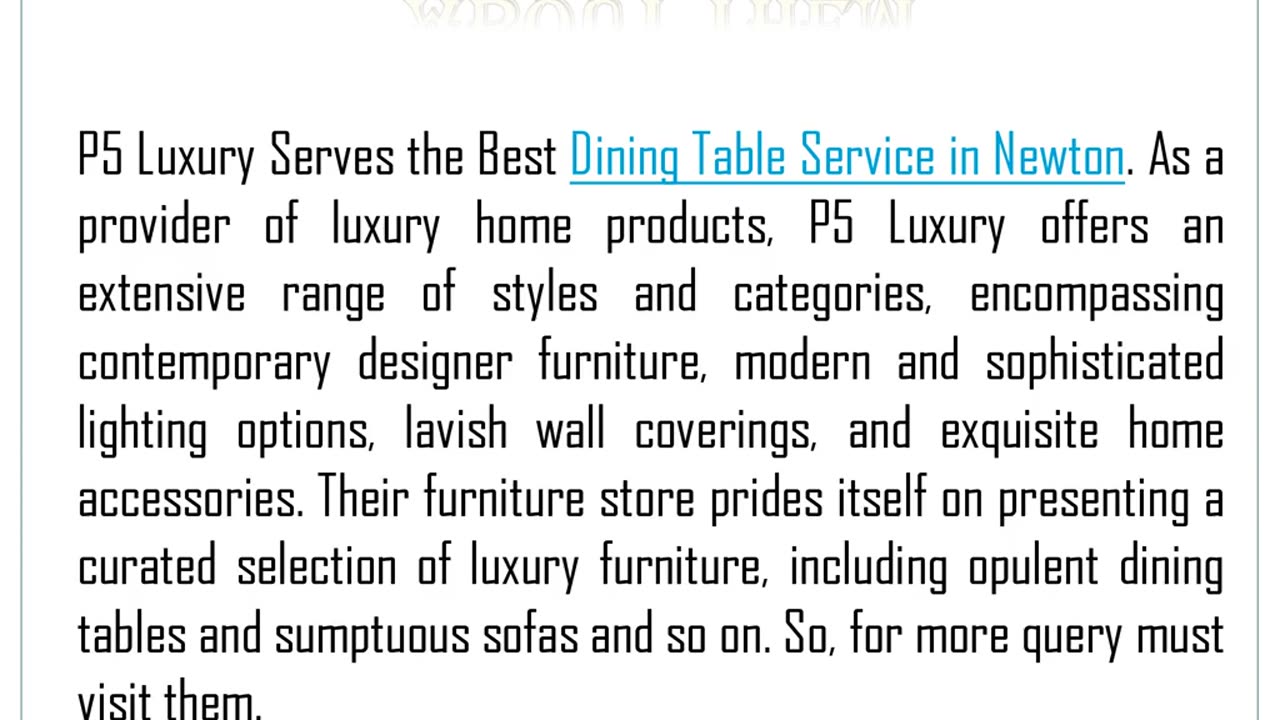 One of the Best Luxury Sofa Service is Newton