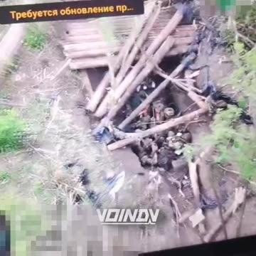 FPV Arrival at a Crowded AFU Foxhole