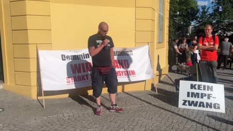 Demmin: Martin (DM) Eröffnet die Versammlung am Marienhain 16-06-2022