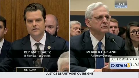 Matt Gaetz Turns Up the Heat on AG Garland