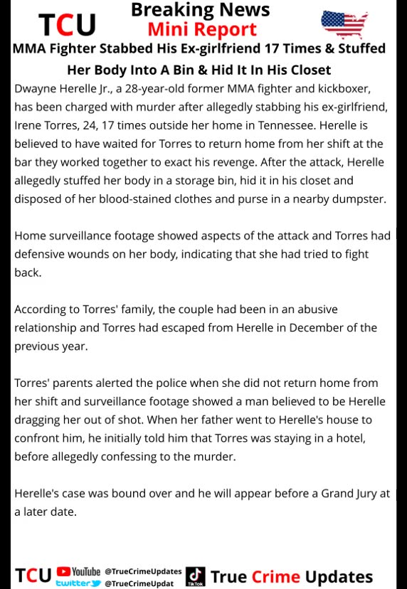 MMA Fighter Stabbed His Ex-girlfriend 17 Times & Stuffed Her Body Into A Bin & Hid It In His Closet