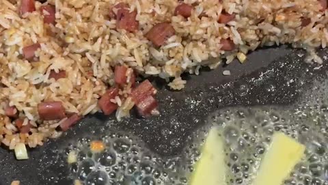 Chicken Chunks and Egg Fried Rice