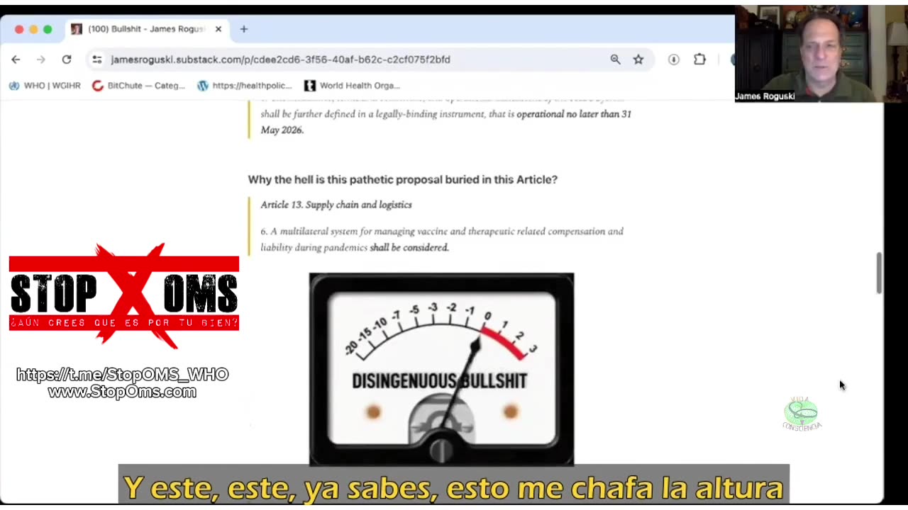 James Roguski nos hace llegar el último borrador del tratado de pandemias de abril de 2024