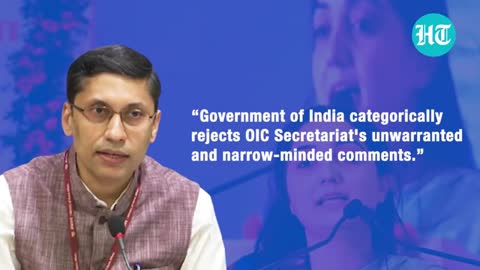 Prophet remark row: India raps Islamic Nations body's 'unwarranted & divisive' statement
