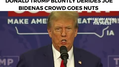 "OUR LEADER IS A STUPID PERSON!" - Donald Trump Bluntly And Hilariously Calls Out Joe Biden