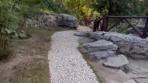 This is a good stone road