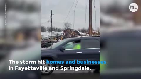 Arkansas hit hard by severe storms, businesses and homes damaged _ USA TODAY