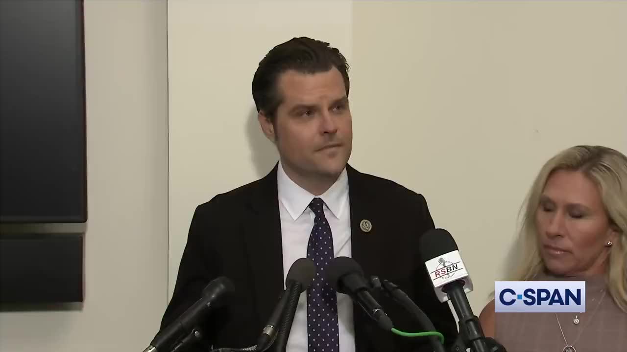 GAETZ: "Congresswoman Greene and I are not here to celebrate January 6th.