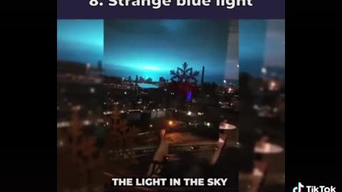 Strange Blue Light In The Sky New York City