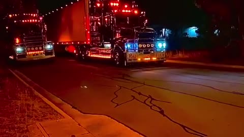 kenworth 53-foot double trailer refrigerated truck