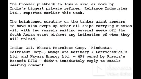 24-0322 - India Stops Taking Russian Oil