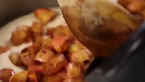 Beautiful Apple flitters with pumpkin 🎃 glaze