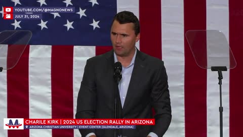 🇺🇸 Charlie Kirk at JD Vance MAGA Rally in Glendale, Arizona (July 31, 2024)