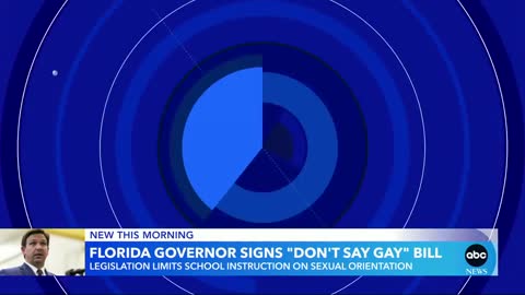 'Don't Say Gay' bill signed into law in Florida