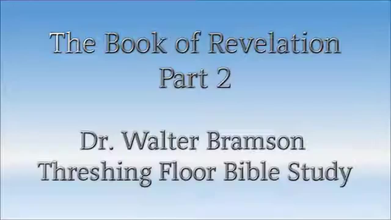 Revelation Part 2 - A letter from God, part 1