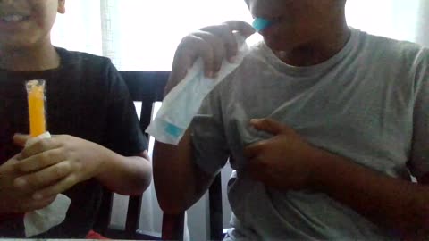 asmr popsicle video talking and chilling