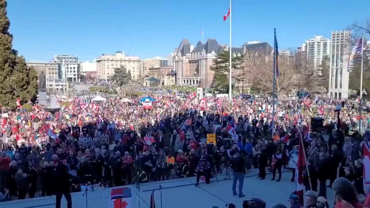This was yesterday in Victoria, BC at the legislature