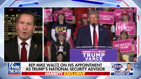 Rep. Mike Waltz speaks on Trump choosing him as NSA