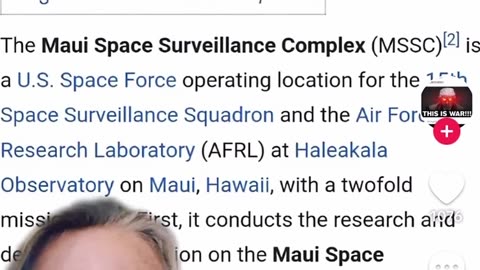 Maui Space Surveillance Complex for Space Force. 🤔