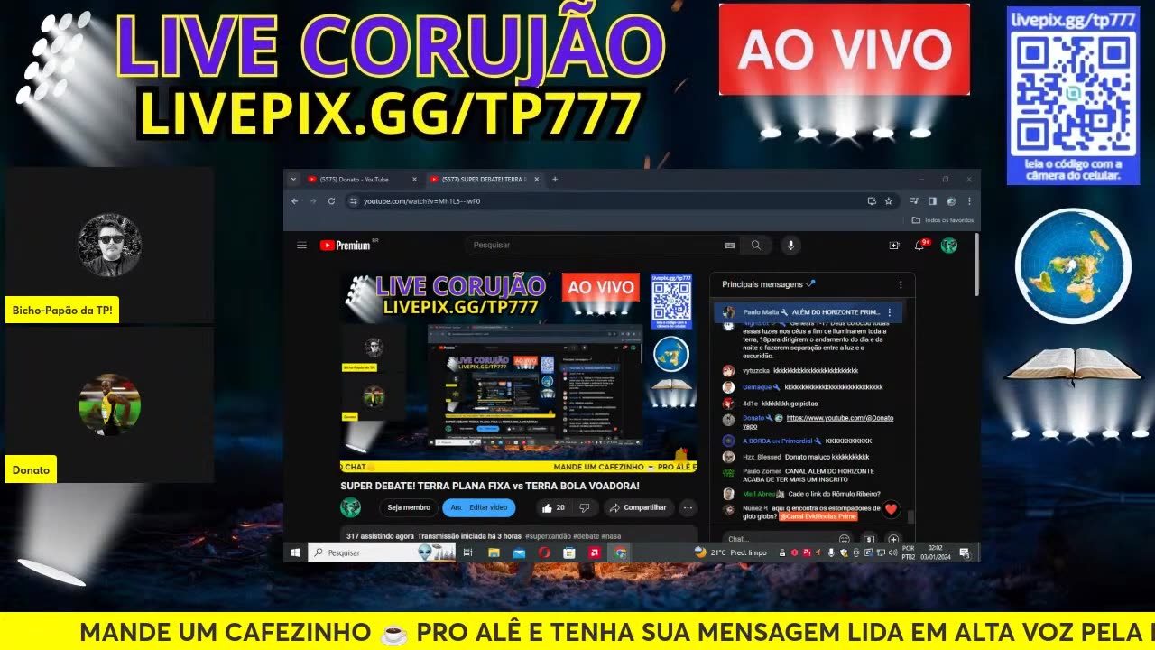 Canal Evidências - Mh1L5--lwF0 - SUPER DEBATE TERRA PLANA FIXA vs TERRA BOLA VOADORA
